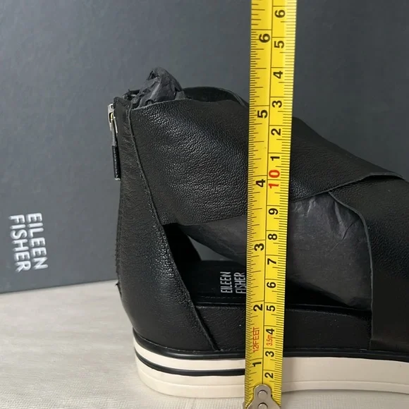 Eileen Fisher Black Sport Footbed Sneaker Sandal Size 7 with Box - Picture 12 of 12